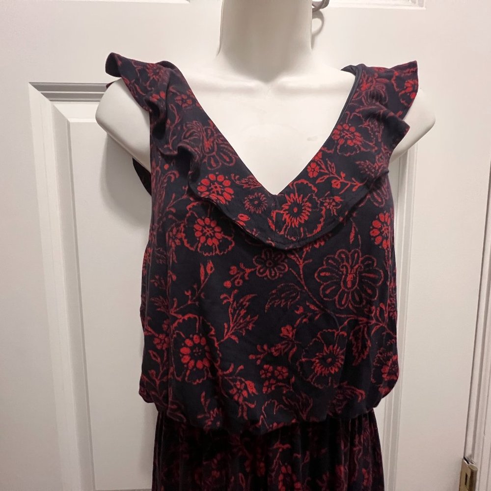 Loft 14p floral maxi dress